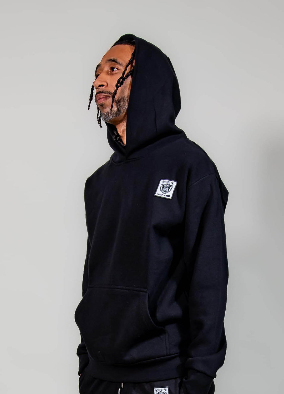 Bare All Patch Hoodie (Black)
