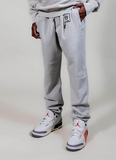 Bare All Patch Sweatpants (Stone Grey)