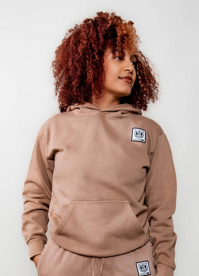 Bare All Patch Hoodie (Teddy Brown)