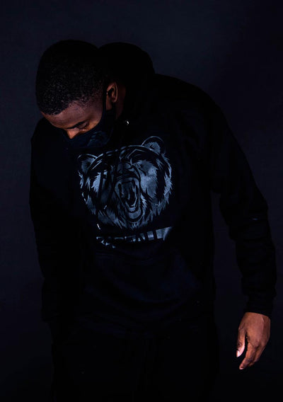 Bare All Hoodie (Black/Black) - Bare All Clothing