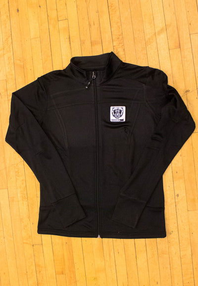 Women's Track Jacket (Black) - Bare All Clothing