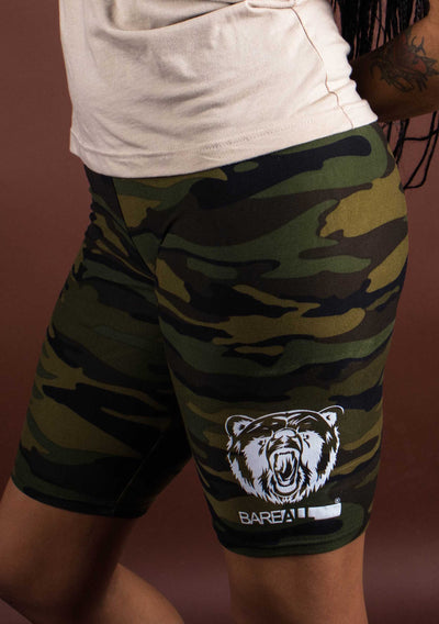 Bare All Biker Shorts (Camo) - Bare All Clothing