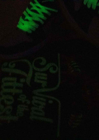 Survival Of the Fittest Crewneck Sweatshirt (Glow/Orange) - Bare All Clothing