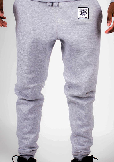 Bare All Essential Patch Joggers (Light Grey) - Bare All Clothing