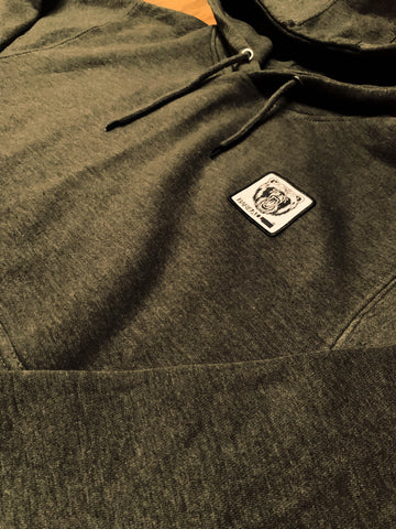 Bare All Essential Patch Hoodie (Dark Grey) - Bare All Clothing