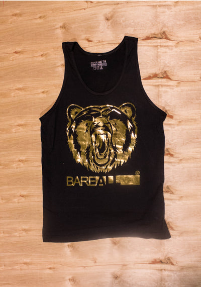 Logo Tank (Black/Gold ) - Bare All Clothing