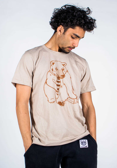 Mr. Bare T-Shirt (Brown/Tan) - Bare All Clothing