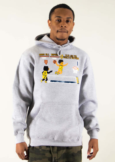 Bare All x Buffy Jam Hoodie (Grey) - Bare All Clothing