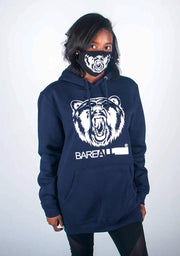 Bare All Hoodie (Navy/White) - Bare All Clothing