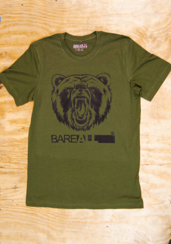 Logo T-Shirt (Olive/Black) - Bare All Clothing