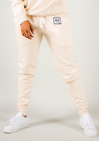 Bare All Essential Patch Joggers (Soft Cream) - Bare All Clothing