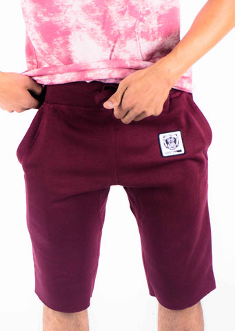 Bare All Sweat Shorts (Maroon) - Bare All Clothing