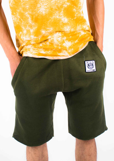 Bare All Sweat Shorts (Olive) - Bare All Clothing