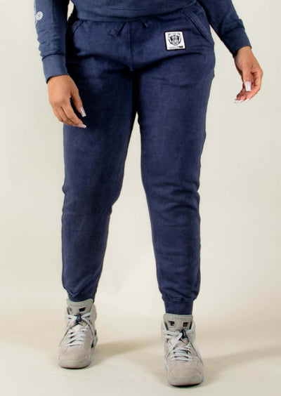 Bare All Vintage Patch Joggers (Navy) - Bare All Clothing