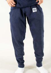 Bare All Vintage Patch Joggers (Navy) - Bare All Clothing