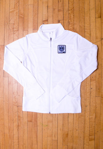 Women's Track Jacket (White) - Bare All Clothing